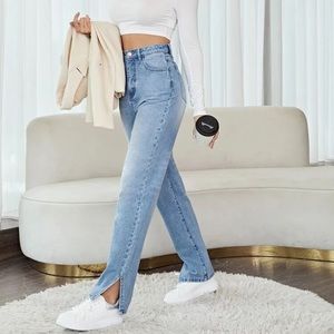 NWOT SHEIN Split Hem Jeans